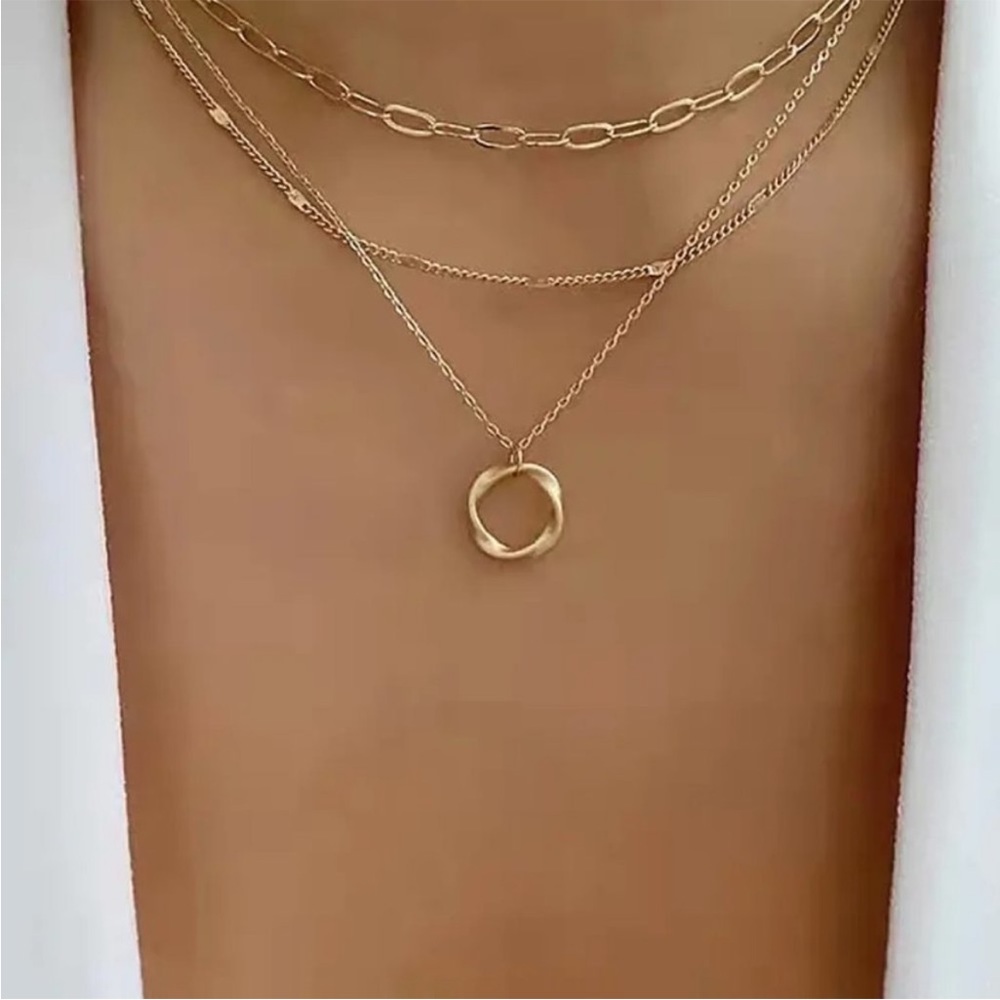 14k gold filled Layering Pendant Necklace - Picture 2 of 4
